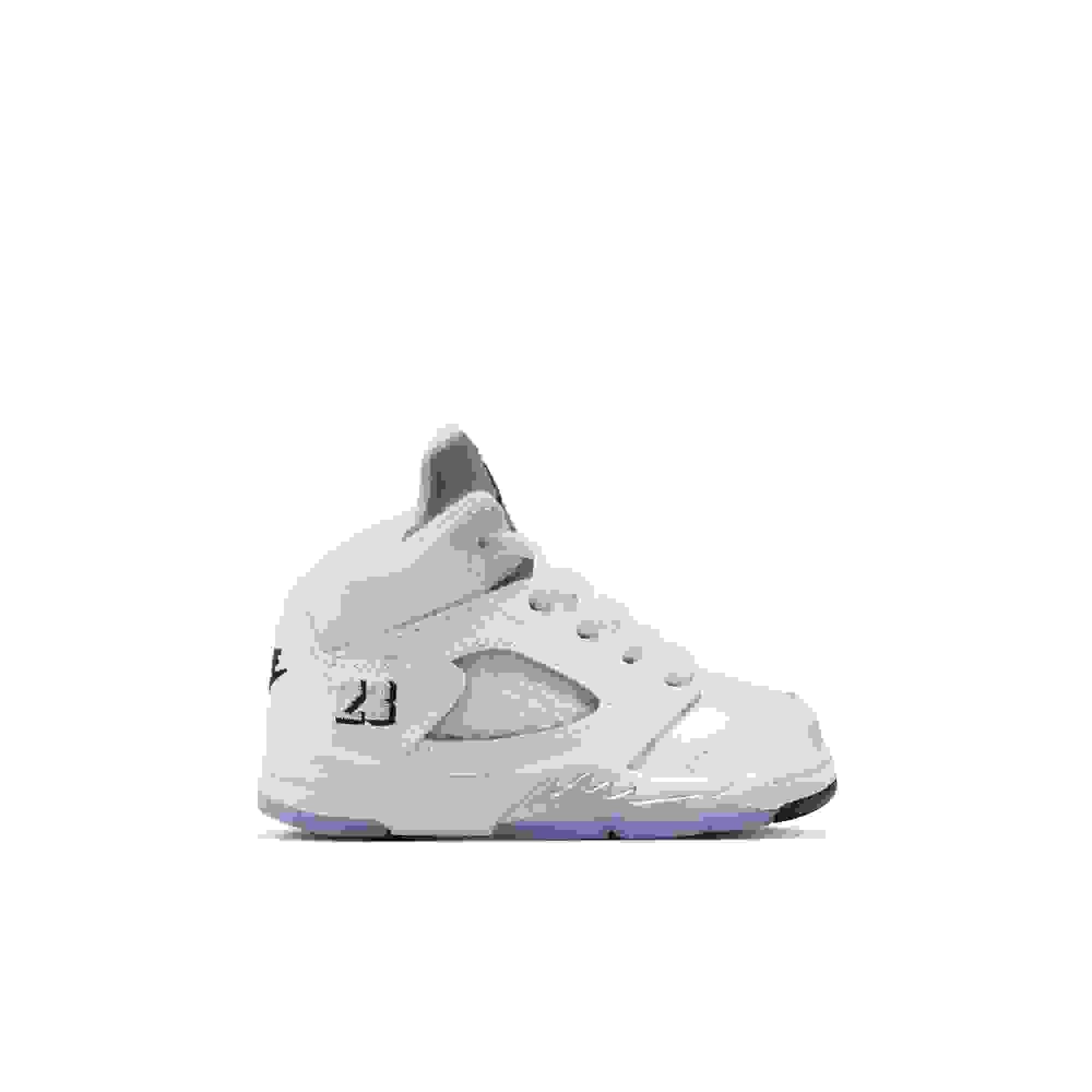 Jordan 5 Retro Toddler Kids' “White Metallic” Shoe